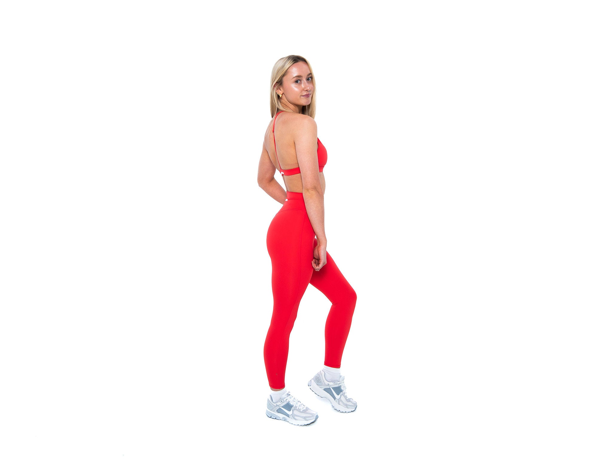Women's stylish and sustainable leggings in Red