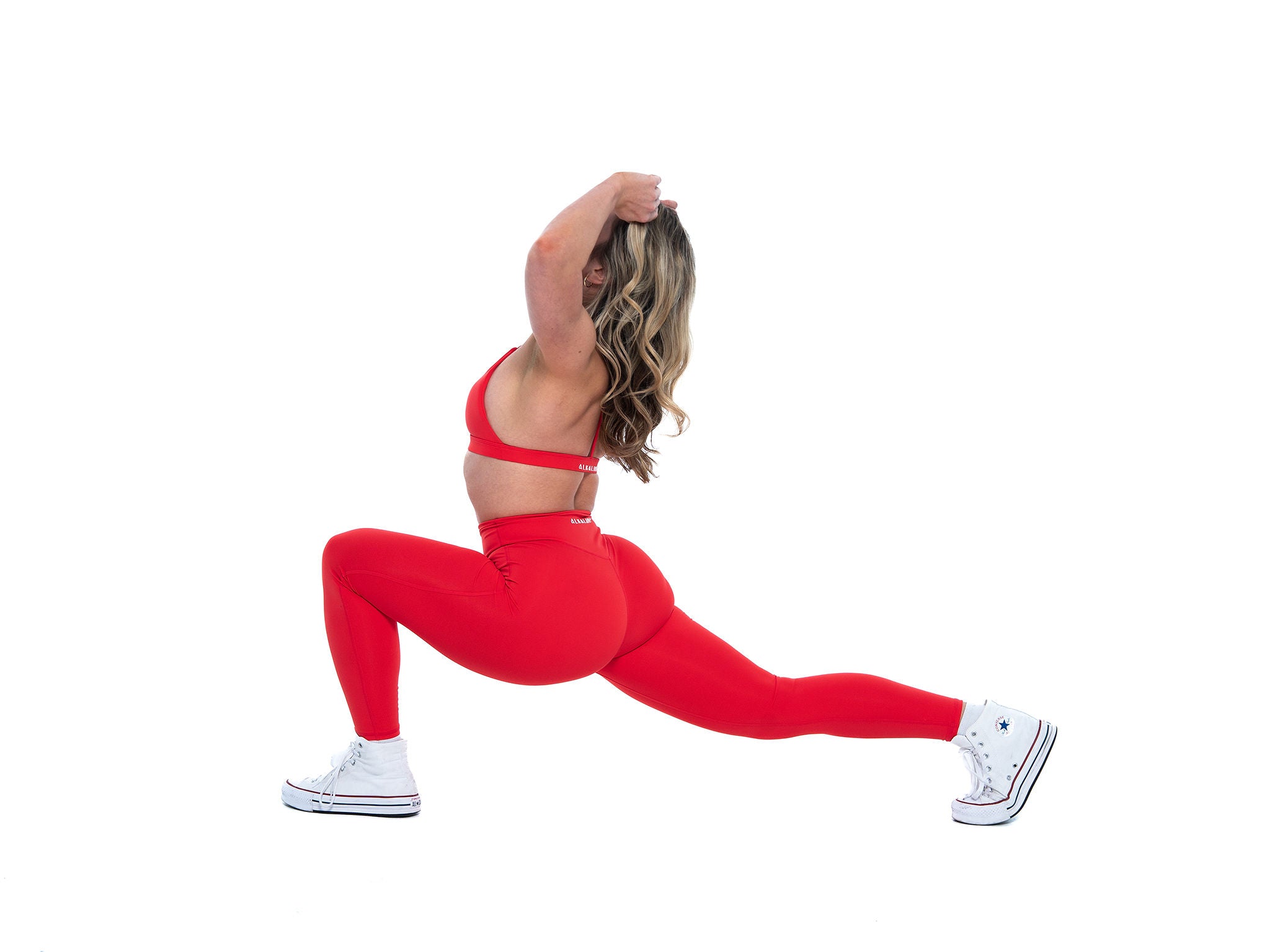 Women's stylish and sustainable leggings in Red