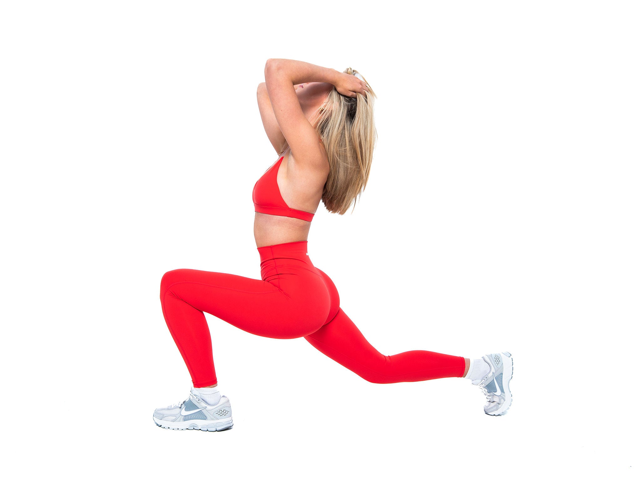 Women's stylish and sustainable leggings in Red