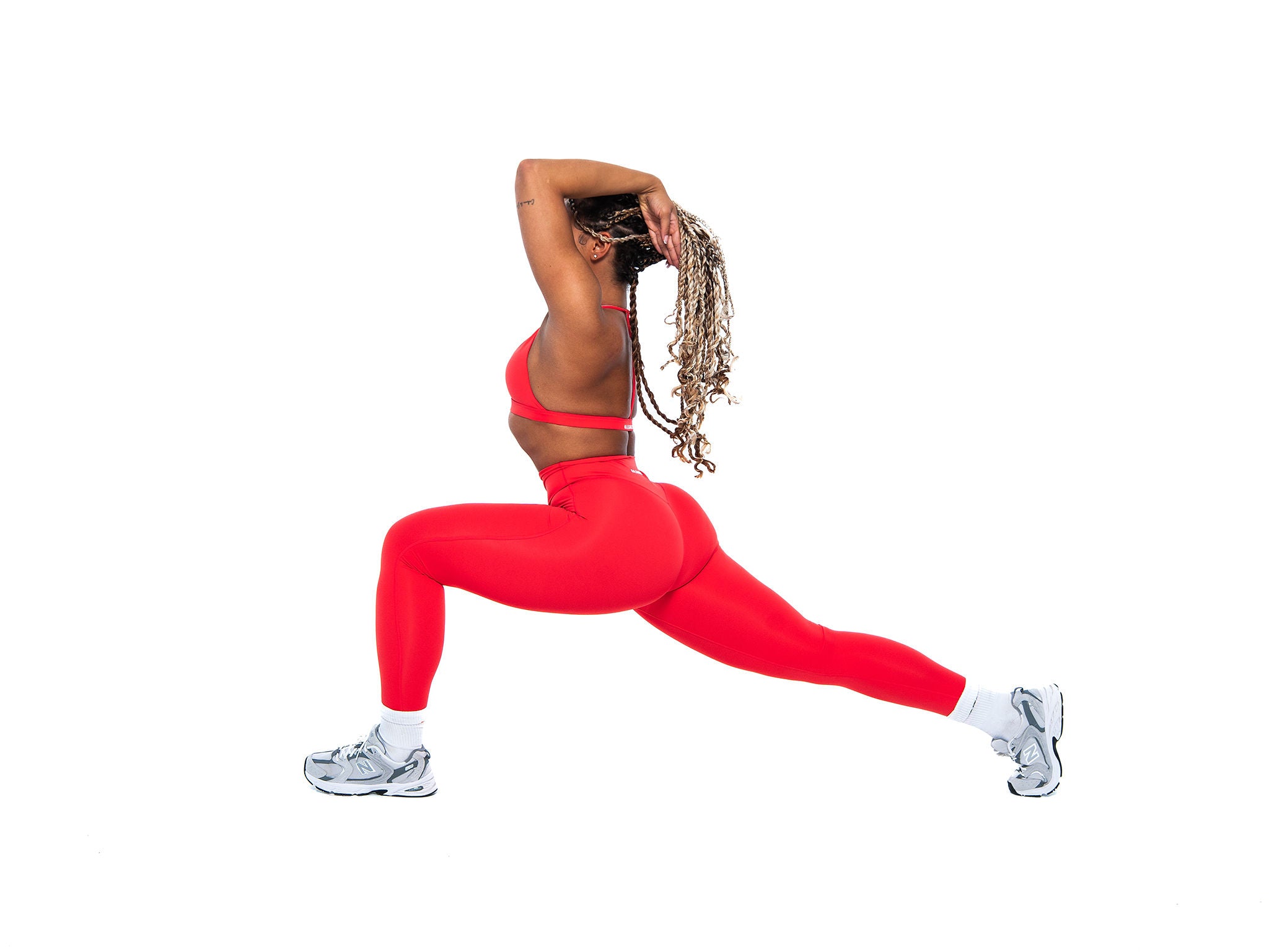 Women's stylish and sustainable leggings in Red