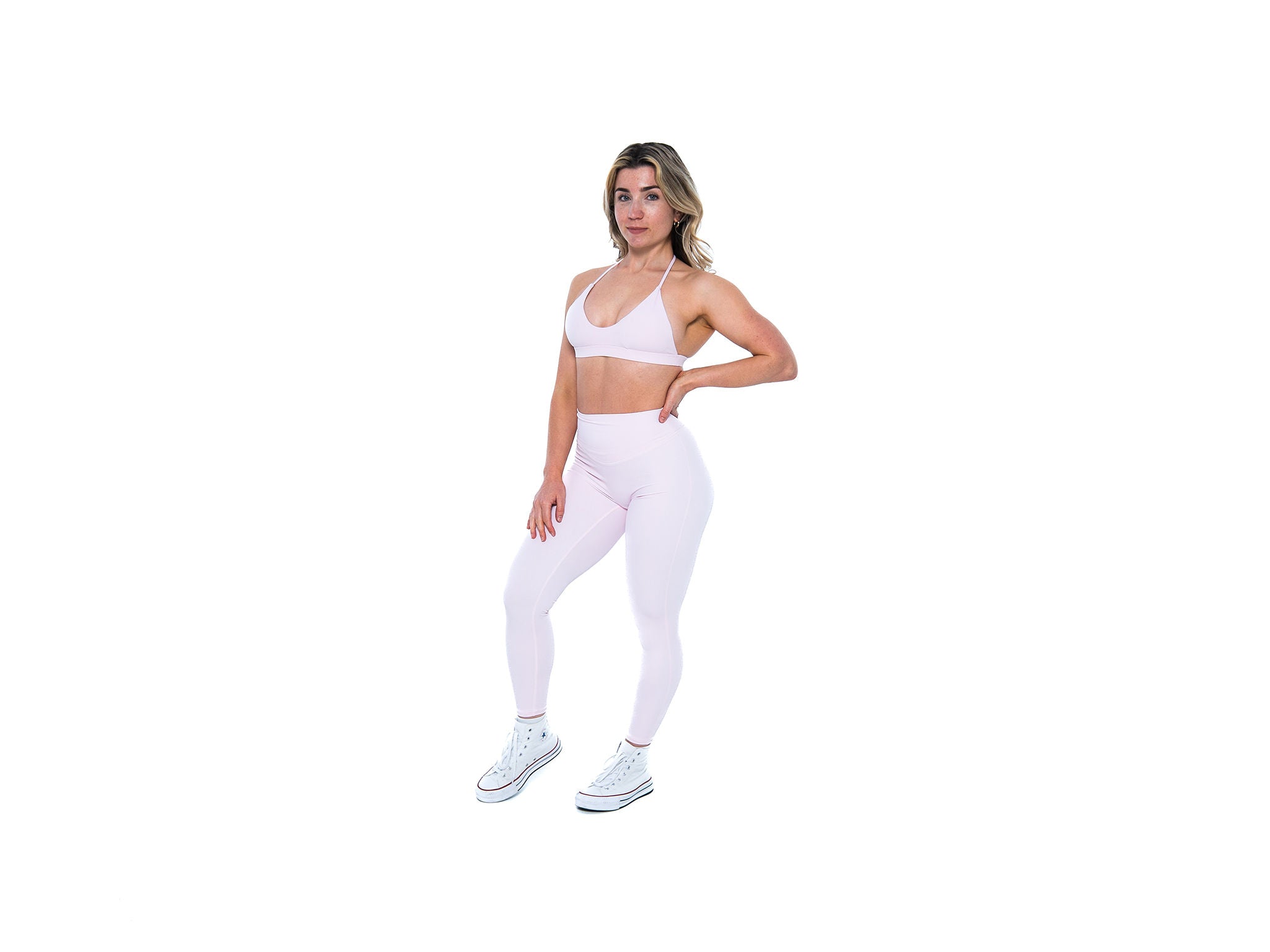 Women's stylish and sustainable leggings in Light Pink