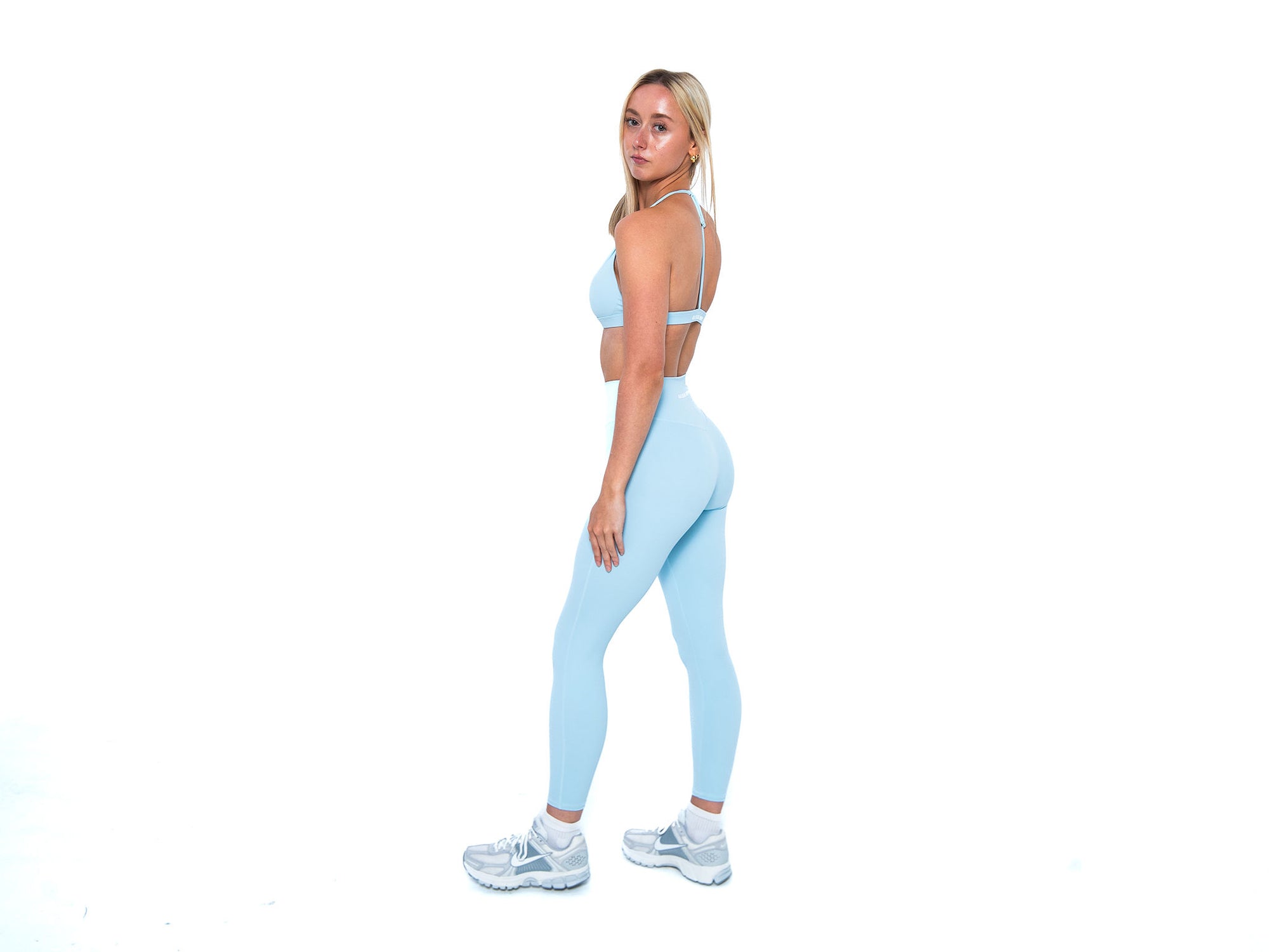 Women's stylish and sustainable leggings in Baby Blue