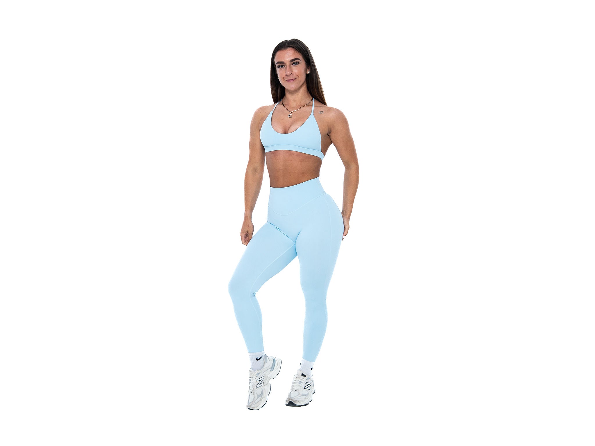 Women's stylish and sustainable leggings in Baby Blue