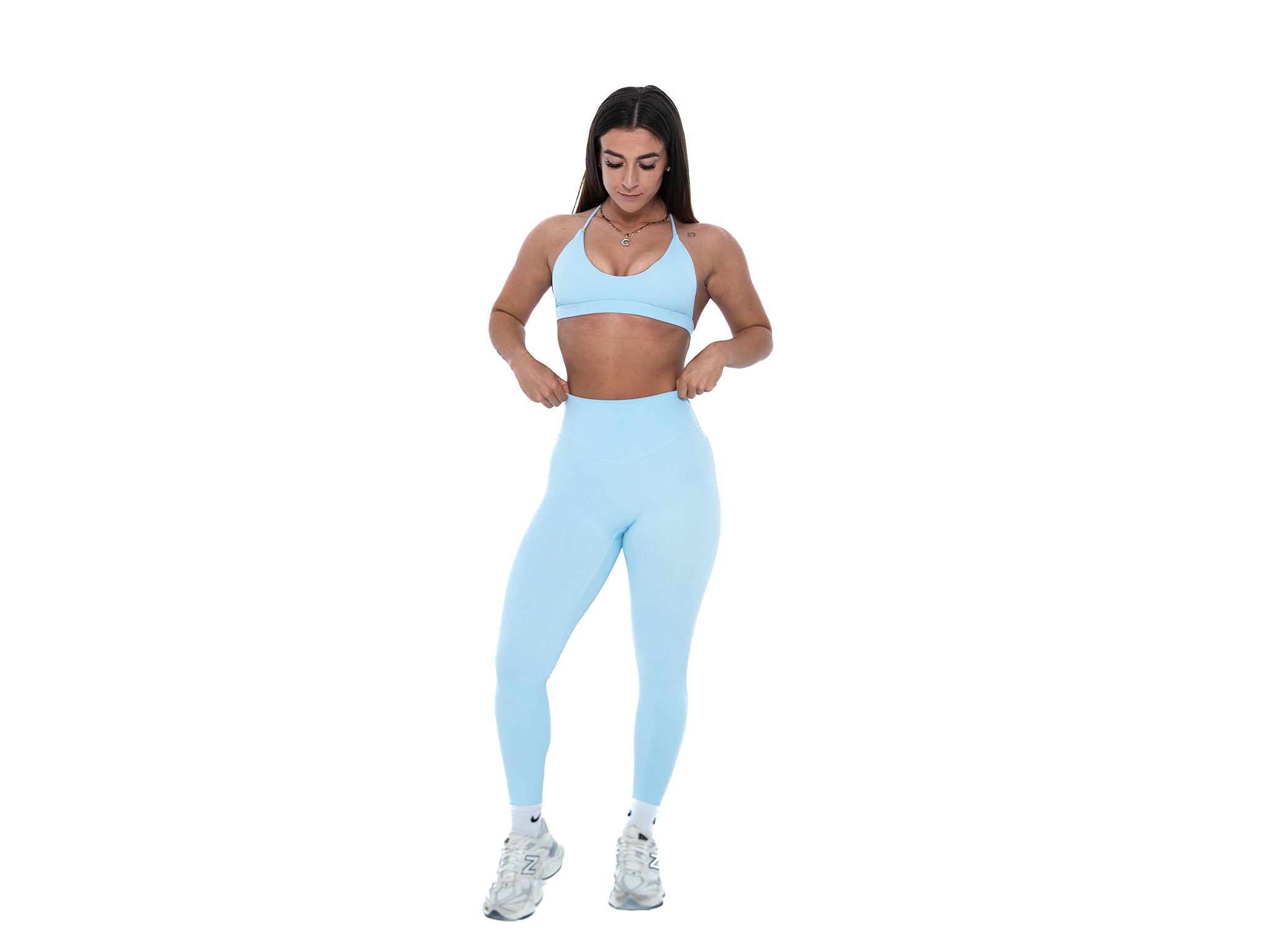 Women's stylish and sustainable leggings in Baby Blue
