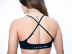 Women's crossover sports bra in Black