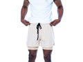 Mens gym shorts in Beige