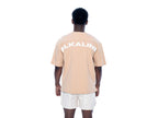 Mens oversized t-shirt in Beige