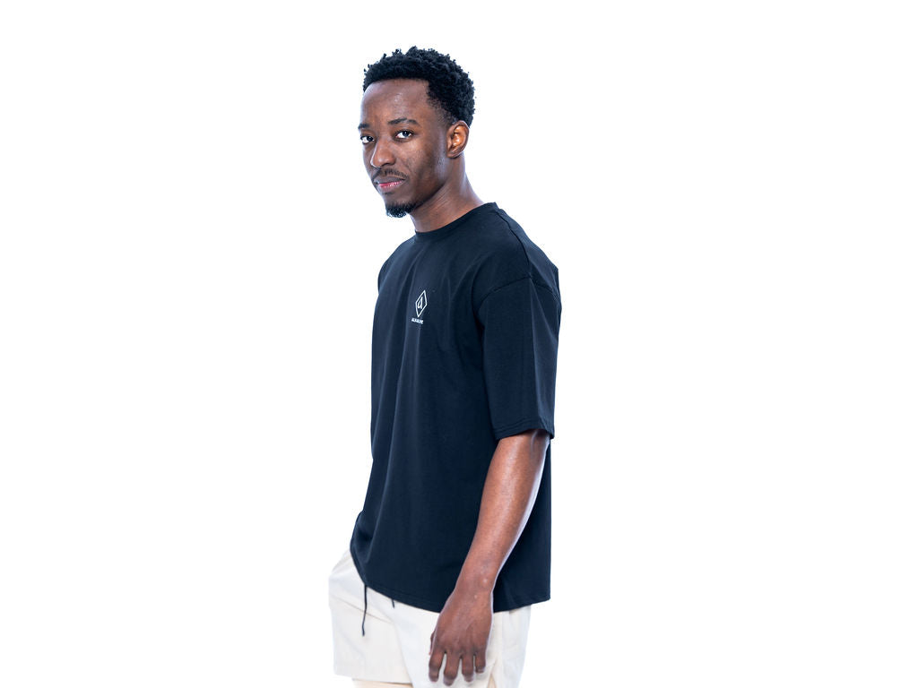 mens oversized t-shirt in Black