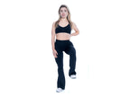Women's crossover sports bra in Black