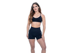 Women's crossover sports bra in Black