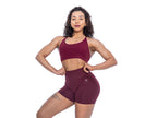 Women's Sports Bra in Burgundy
